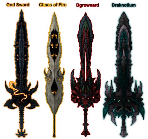 God Sword, Chaos of Fire, Dgrownard, Draknotium by Belozw on DeviantArt