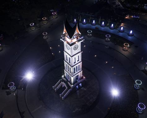 West Sumatra 360 Jam Gadang: The Clock Tower of Bukittinggi