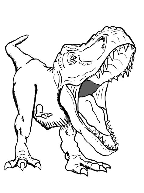 T-Rex Simple coloring page - Download, Print or Color Online for Free