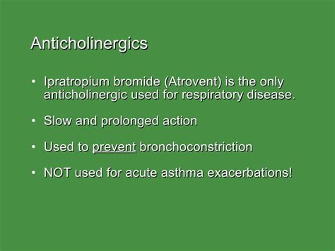 Bronchodilators