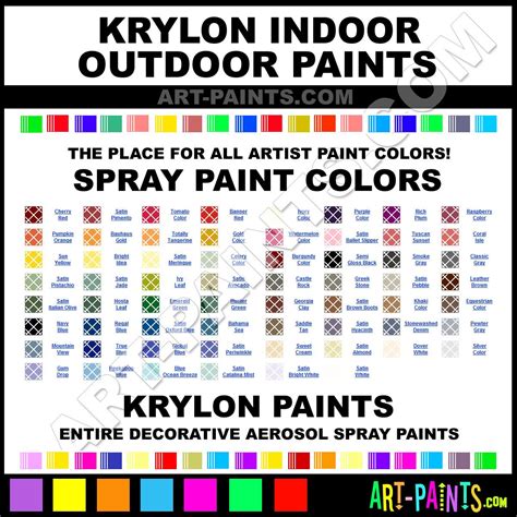 Krylon Paint Color Chart (2022)