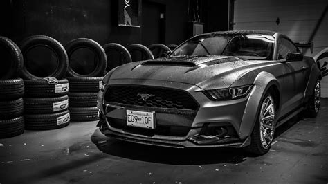 Awesome Black Ford Mustang Wallpaper Hd Free