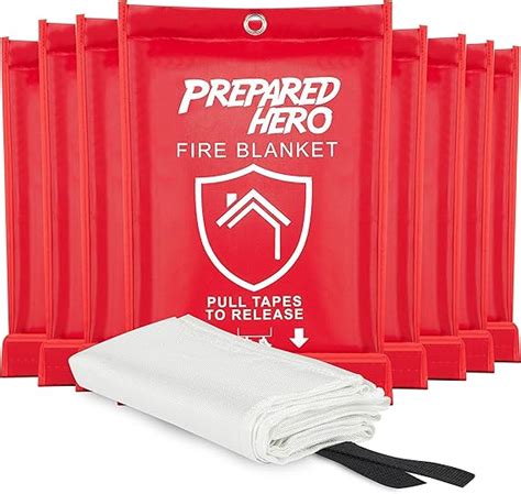 Prepared Hero Emergency Fire Blanket - 8 Pack : Amazon.ca: Sports & Outdoors