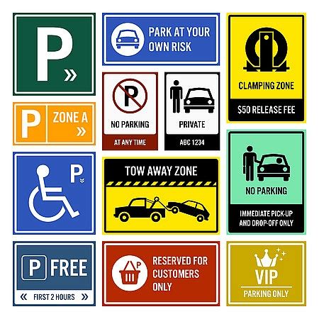 parking lot signs - Unlimited Professional Services