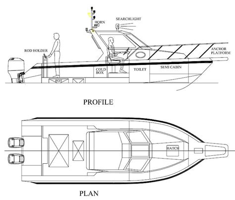 Catamaran fishing boat design plans | buat boat