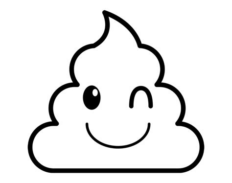 Free Poop Emoji Silhouette, Download Free Poop Emoji Silhouette png ...