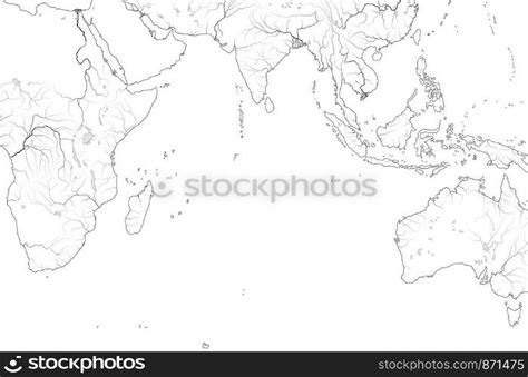 World Map of INDIAN OCEAN: Erythraean Sea, Arabian Sea, Bengal Bay, Sri-Lanka, The Maldives, The ...