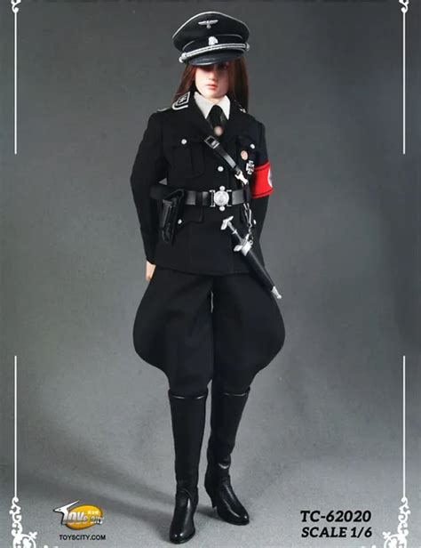 ToysCity 1/6 Action Figure Accessories WWII Germany Female SS Officer's Service Uniform Set ...