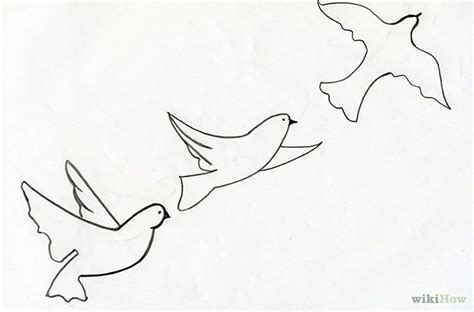 Flying Birds Drawing