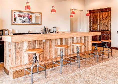 20 Amazing Basement Bar Ideas: Making Your Basement Bar Shine | Rustic basement bar, Rustic ...