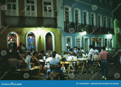 People Enjoying Night Life at the Pelourinho in Salvador De Bahia Editorial Image - Image of ...