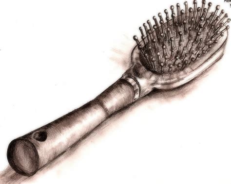 Hair Brush Sketch at PaintingValley.com | Explore collection of Hair ...