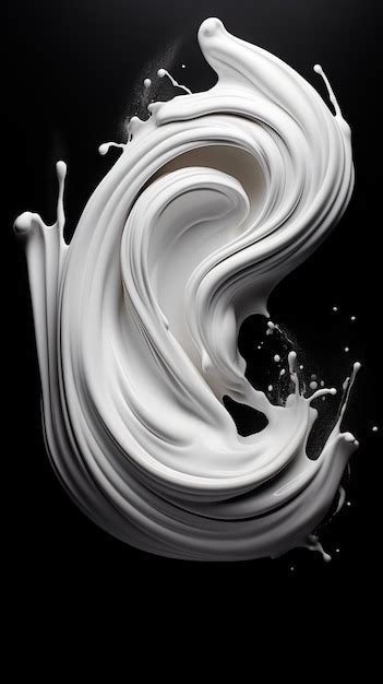 Premium AI Image | Cream Coffee Swirling