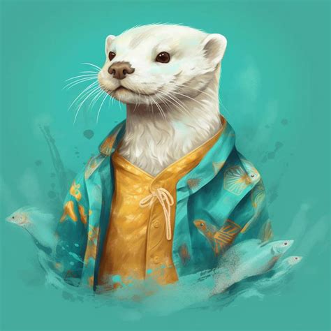 Fish Dreams of The Albino Otter by otterislove on DeviantArt