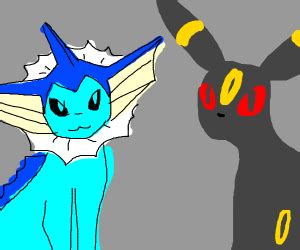 Umbreon X Vaporeon - Drawception