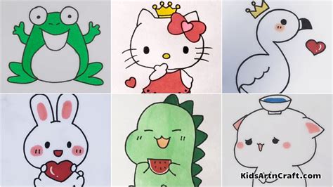 Cute & Easy Drawings For kids - Kids Art & Craft