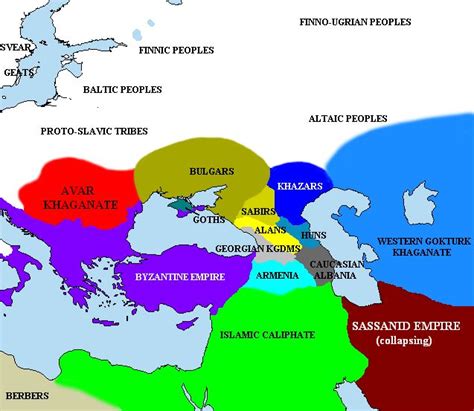 Pontic steppe region around 650 AD | Map, History, Steppe