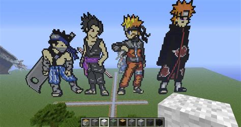 Naruto Uzumaki Naruto Shippuden Pixel Art Minecraft Map – NBKomputer