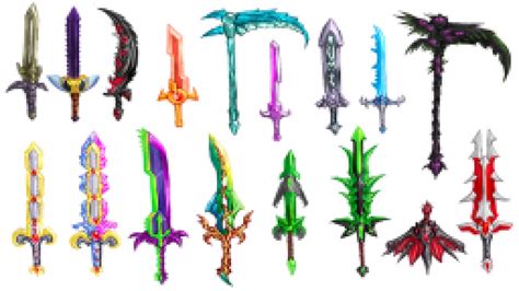 Pixilart - Terraria-Weapons by Anonymous