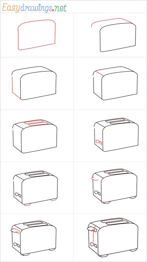 How To Draw A Toaster Step by Step - [10 Easy Phase]