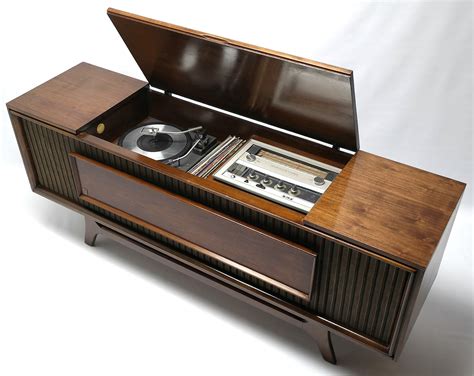 Mid Century Modern GE Vintage Stereo Console - Record Player Changer ...