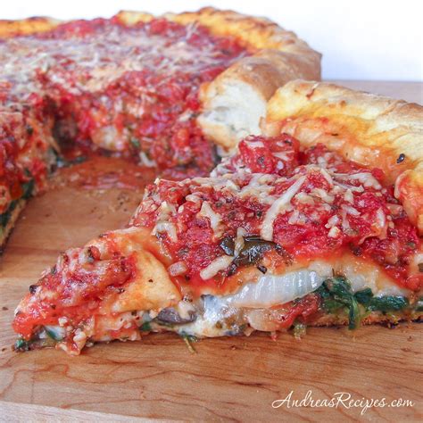 Chicago-Style Stuffed Pizza ~ Andrea Meyers