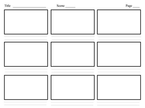 free storyboard template | Storyboard template, Video storyboard ...