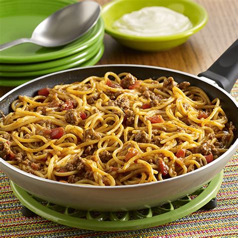 Taco Spaghetti Skillet | Ready Set Eat