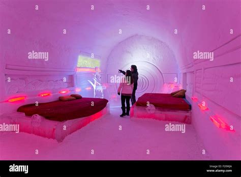 Canada, Quebec province, Quebec City, the Ice Hotel Stock Photo - Alamy