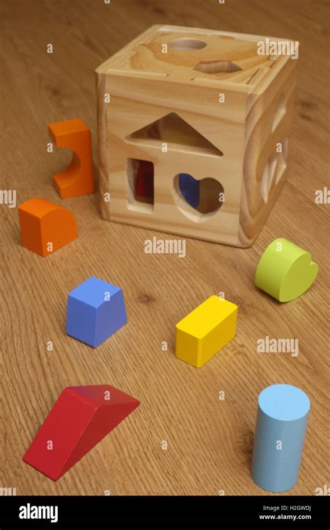 Toy Wooden Blocks Stock Photo - Alamy