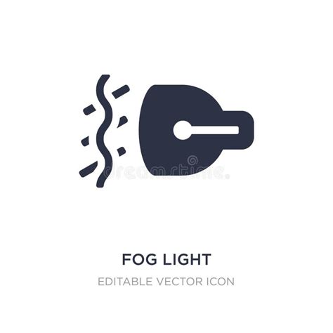 Fog Light Icon on White Background. Simple Element Illustration from ...