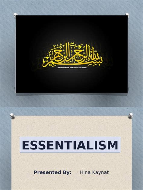 Essentialism | PDF | Cognition | Quality Of Life