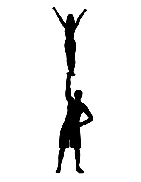 Cheer Stunt Clipart | Free download on ClipArtMag