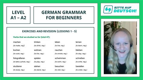 Lesson 6: Revision And Exercises - Learn German Grammar for Beginners ...