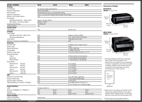 Epson M-200 Black and White Inkjet Printer | Replica India