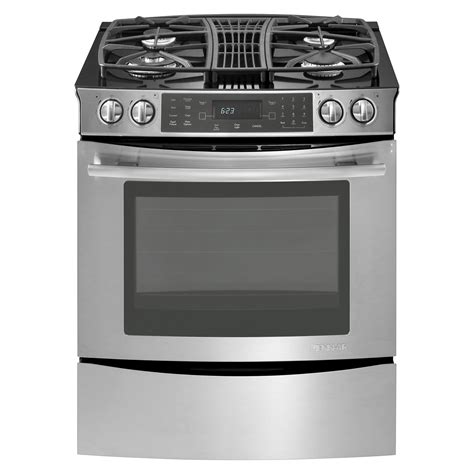 Jenn-Air - JGS9900CDS - 4.3 cu. ft. Slide-In Gas Downdraft Range w/ Convection - Stainless ...