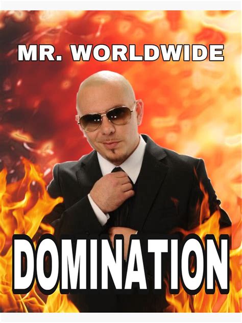 Mr Worldwide Sticker by nicole7e | Thank you memes, Funny memes, Pitbulls funny