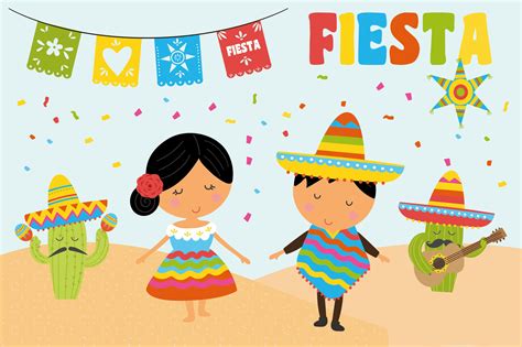 Fiesta Clipart | Pre-Designed Photoshop Graphics ~ Creative Market