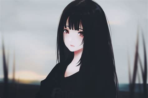 Anime Girl Hair Black Wallpapers - Wallpaper Cave