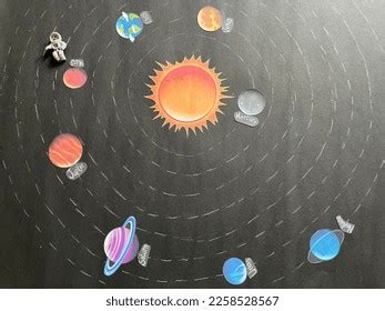 Solar System Chart Kids Made Activity Stock Photo 2258528567 | Shutterstock