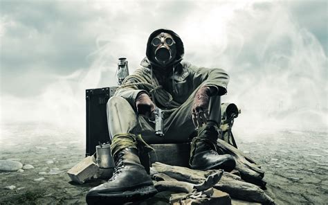 Gas Mask Soldier Wallpaper