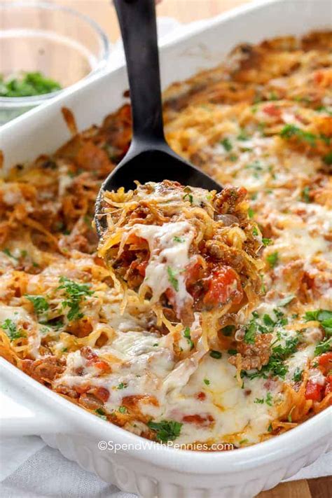 Spaghetti Squash Casserole - Spend With Pennies