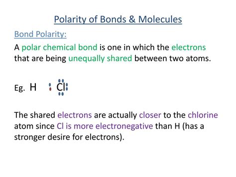 PPT - Polarity of Bonds & Molecules PowerPoint Presentation, free download - ID:3012634