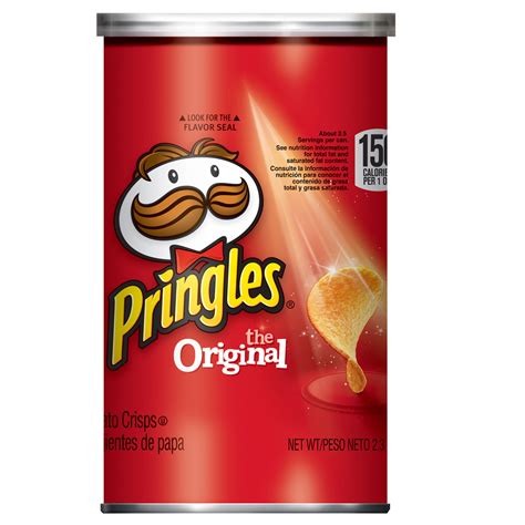 Pringles, Potato Crisps Chips, Original, Single Serve, Grab 'N' Go, 2.3 Oz - Walmart.com ...