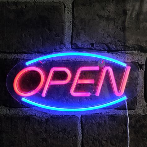 Neon bar sign OPEN - LED glow board | Cool Mania