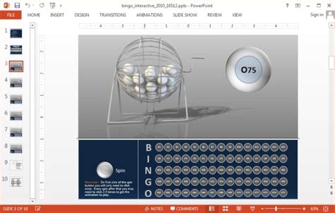 Interactive Bingo PowerPoint Template