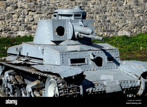 German Panzer II World War Two light tank cannon and turret Belgrade Military Museum Serbia ...