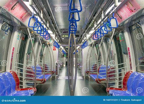 Cabin Interior of MRT Train. the Mass Rapid Transit or MRT is a Rapid Transit System Forming the ...