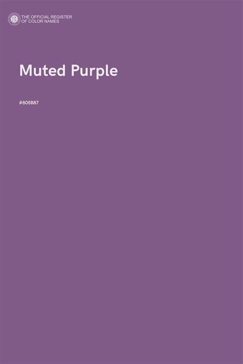 Muted Purple Color | Purple color palettes, Purple palette, Purple color names