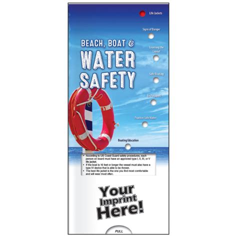 Pocket Slide Guide "Beach, Boat & Water Safety" (Custom) - Police Products